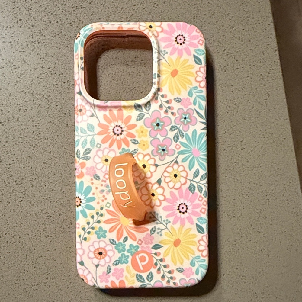 Loopy Case Floral Phone Case in Pink, Yellow & Mint